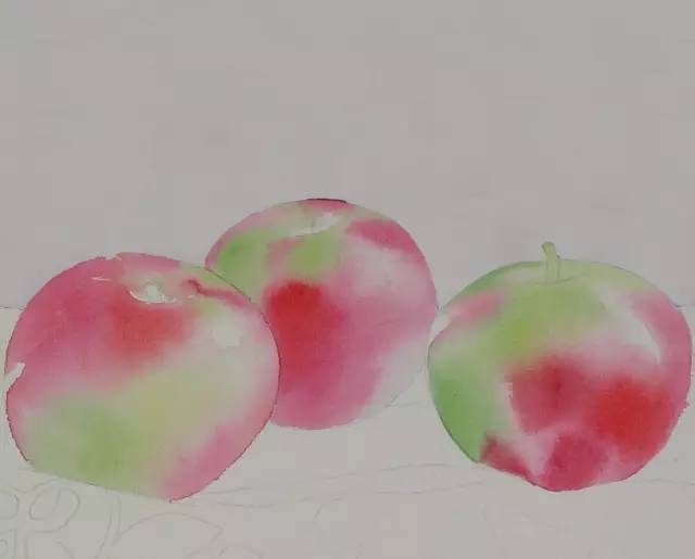 色彩苹果画法步骤_画法色彩苹果怎么画_色彩苹果的画法